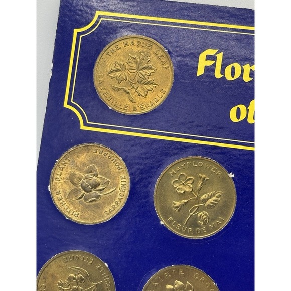 Shell Coat Of Arms Floral Emblems Of Canada Collector Set Of 13 Complete. - Picture 9 of 14